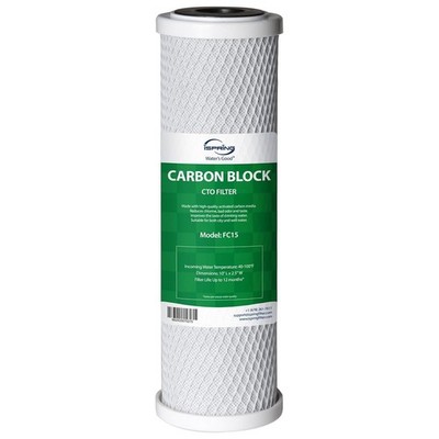 New FC15 5 Micron 10'' Replace/CTO Carbon Block Water Filter Under Sink Fast Ship
