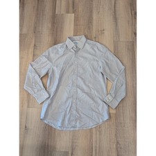 Charles Tyrwhitt Mens Grey Non Iron Slim Fit Dress Shirt 16/34 FON0409GRY Cotton