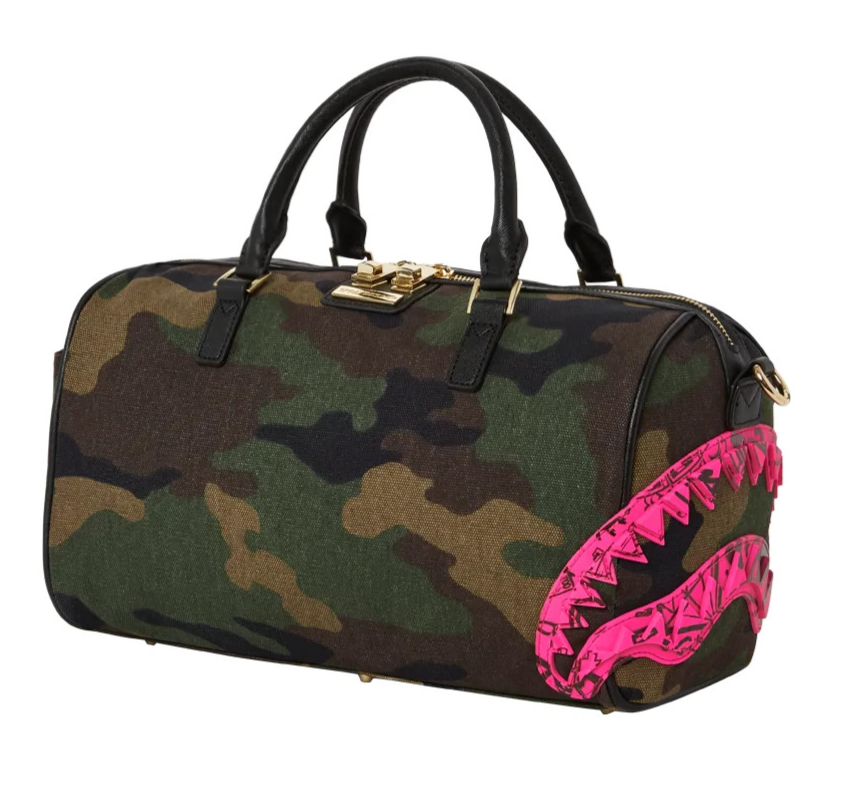 バッグ Mini Messenger Bag  Camo Duffle Sprayground Drop Zone Mini Duffle Bag🔥New Black Camo Gym Travel