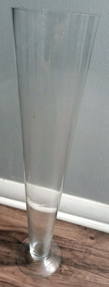 Jarrón de piso de vidrio de 23 pulgadas Foto 3 de 3