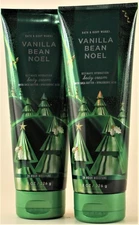 QTY 2 - Bath & Body Works VANILLA BEAN NOEL Body Cream Lotion Moisturizer 8oz