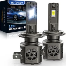 BEVINSEE H7 LED Headlight Bulbs 100W Bright For BMW 320i 2012-2018 High Low Beam