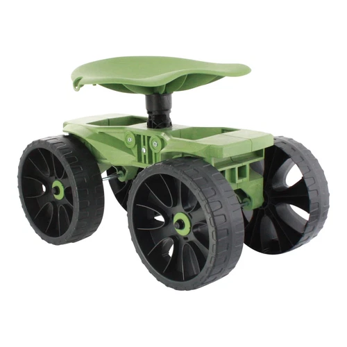 Wheelie Scoot | Premium Rolling Work Seat | Comfort Utility Garden Stool with...