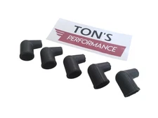 5 pack 90 angle ignition wires rubber boots for socket distributor caps 7mm
