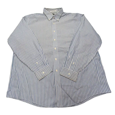 Chemise L.L. Bean à rayures bleues 1 poche taille XL - Photo 1/4
