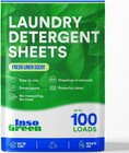 Laundry Detergent Sheets 100 Loads Eco Washer Sheets Detergent Zero Plastic Jugs