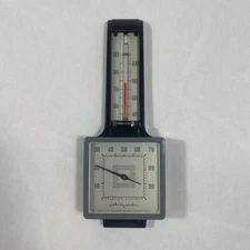 Vintage Art Deco Airguide Thermometer Barometer Humidity Temperature Gauge