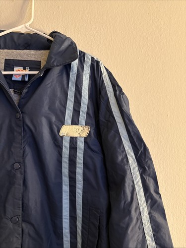 Women's Vintage Roxy Insulated Windbreaker 90's Jacket Full Zip Blue Size Large - Picture 4 of 12