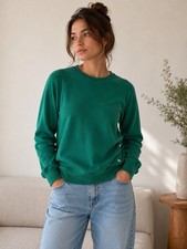 Lilly Pulitzer Luxletic Teal Beach Comber Pullover Sweatshirt Pockets Side Zip