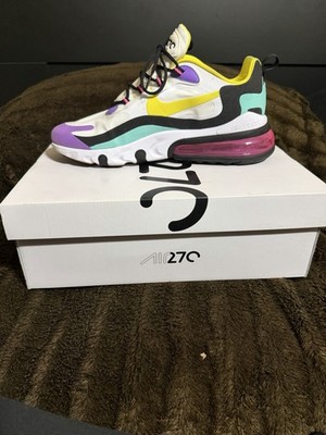 Nike Air Max 270 React Geometric Abstract White/Dynamic Yellow-Black AO4971-101