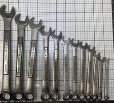 Craftsman Metric 12 pc Combination Wrench Set  7mm–19mm 12PT V^ & VV Forged USA