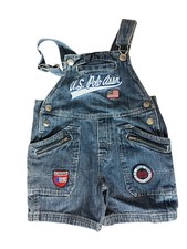 U.S. Polo Assn. Kids 3T denim short overalls vintage