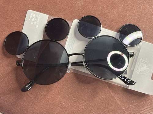 2025 Disney Parks Mickey Mouse Shaped Sunglasses Black Lenses Mirror Ears