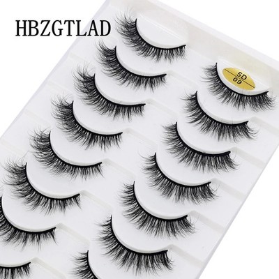 10 Pairs Mink Fake Eyelashes Faux 3D Natural Long False Eyelashes 3d Mink Lashes