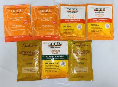 7 New Cantu Shea Butter Deep Masques for Natural Hair 1.5oz to 2oz Each