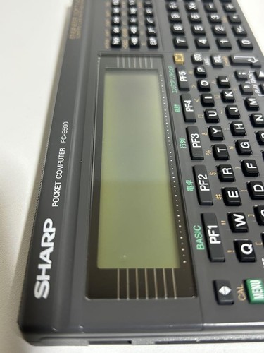Sharp PC-E500 Taschencomputer mit Deckel, gebraucht, getestet - Bild 11 von 13