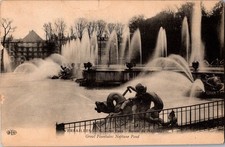 Postcard Versailles France Neptune Basin Great Fountains Early 1900s
