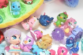 Lot of  40 Hatchimals CollEGGtibles Mini Figures and plush