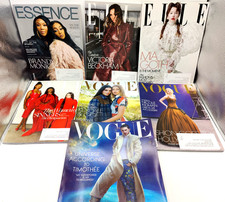 Vogue, Elle, Essence Magazine Lot - 2025-2026 - Lot Bundle of 7 - New Unread