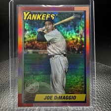 2025 Topps Update Series 1990 Topps Baseball Joe DiMaggio #U90-39 Foil Parallel