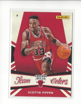 2013 Panini National Convention Team Colors #1 Scottie Pippen Bulls