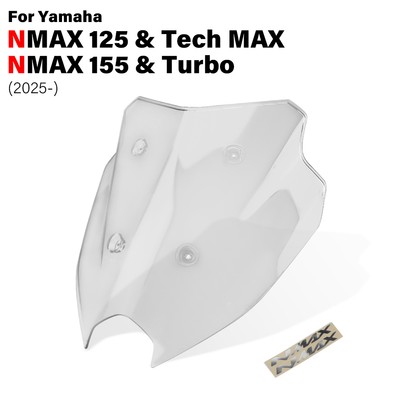 For Yamaha NMAX125 155 125 Tech MAX 2025+ Front Windshield