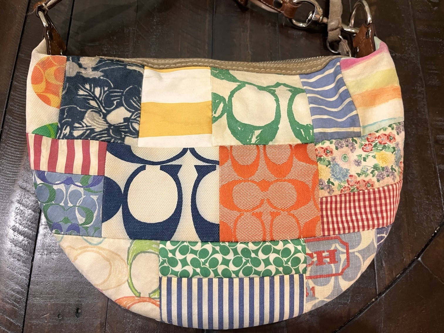 Coach Y2K Hampton Patchwork Multicolor Pastels Ho… - image 6