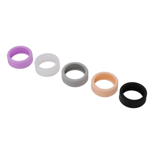 (M Für Größe 11 12 13) 5pcs Smart Ring Sleeve Schwarz Weiß Grau Rosa Lila S KU - Bild 14 von 22