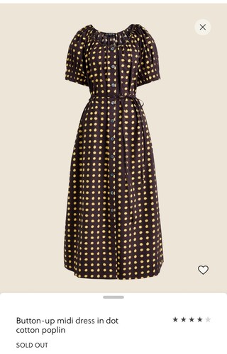 J.Crew Cotton Shirtwaist Dress XL NWT
