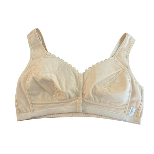 Women's wireless Front Closure Bra Full Coverage Plus Size Bralette 2XL - Picture 7 of 12
