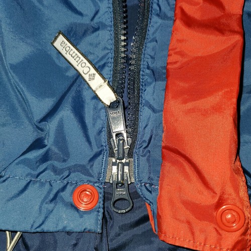 Columbia Sportswear Omni Tech Waterproof Rain Blue Red Jacket Mens XXL - Picture 7 of 21