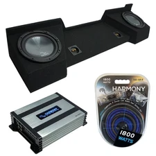 07-13 GMC Sierra Ext Cab Truck Harmony R124 Dual 12" Sub Box & HA-A400.1 Amp