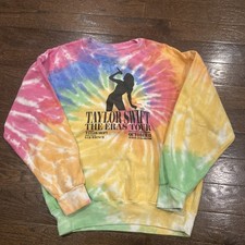 Taylor Swift The Eras Tour Movie Sweatshirt Crewneck Tie Dye Size Small