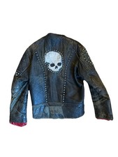 Giacca Moto Lewis Leathers Aviakit Pelle Distressed Punk Thrashed