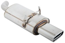 FOX Sportauspuffanlage ab Kat 1x135x80mm schräg für BMW E36 318is 1.8l 1.9l