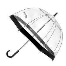 Clifton Birdcage Umbrella with Border Black