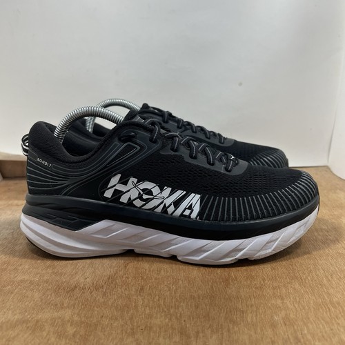 Hoka One One Bondi 7 Women's Size 9 Running Shoes Black Athletic Sneakers