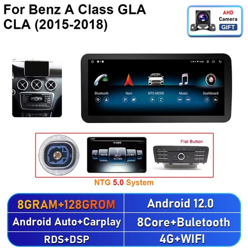 For Mercedes Benz A Class GLA CLA 2012-2018 Car Radio Carplay Player GPS Screen - Picture 30 of 30
