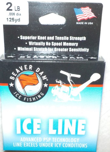 BEAVER DAM ICE CRAPPIE GILL WALLEYE FISHING LINE CHOICE 2 3 4 6 8 LB TEST 125YD - Picture 2 of 5