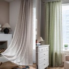Window Half Curtain Bohemian Tassel Print Curtain for Living Room Bedroom Decor