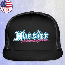 Hoosier Racing Tire Black Trucker Hat Cap Adult Size