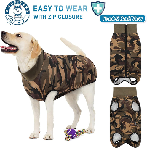 Dog Recovery Suit, Surgical Recovery Suit for Dog Female Male after Surgery, Cam - Picture 2 of 12