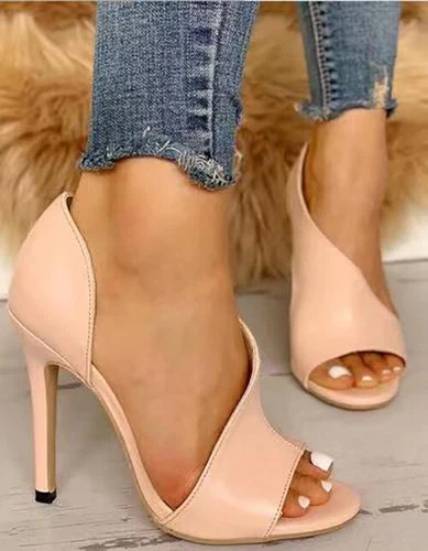 Women Lady Summer Sandals Open Toe High Heel Party Cut Out Pumps Formal Shoes - Bild 7 von 13