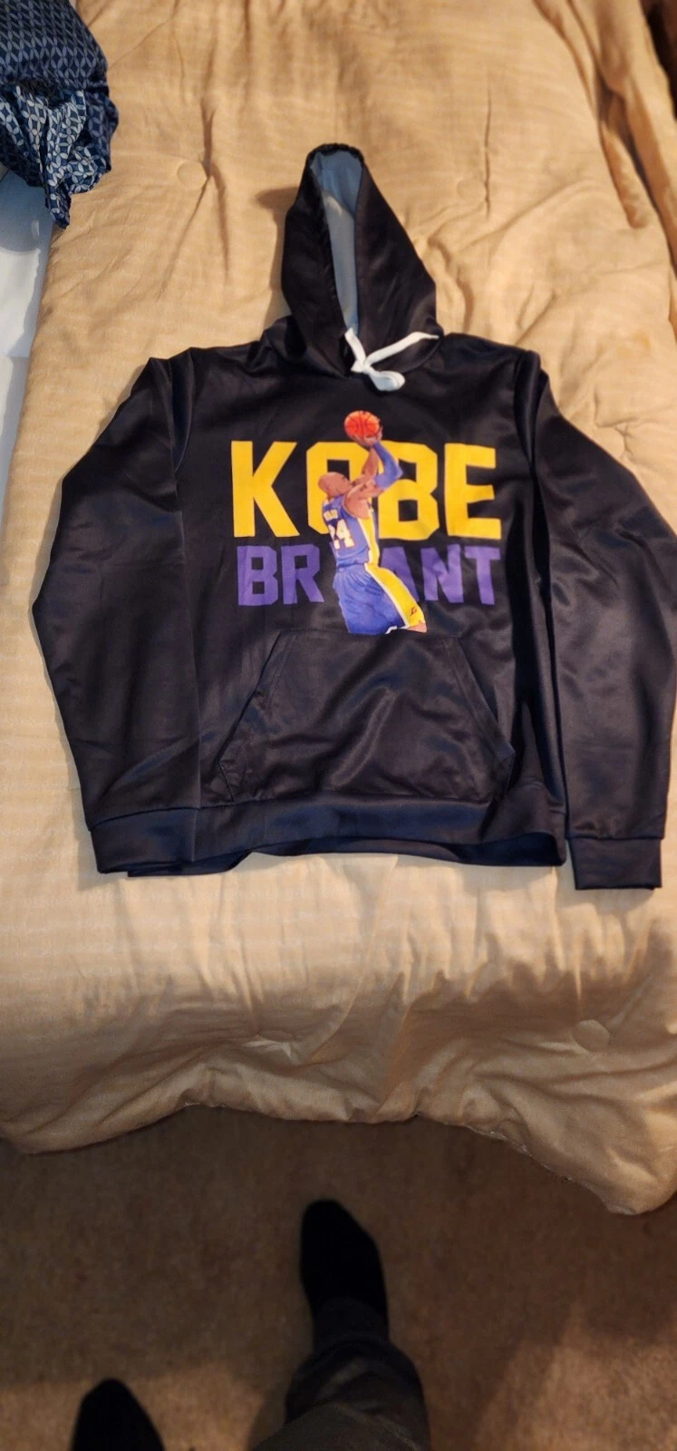 Kobe Bryant #24 Black Pullover Hoodie Image Front & Back , Gift for Fan