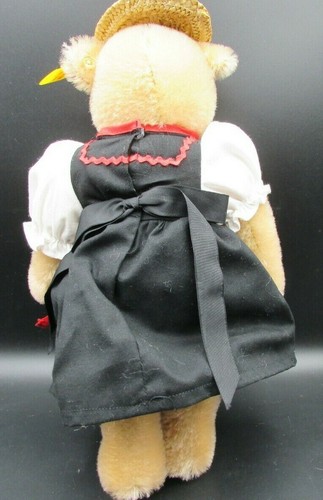 Steiff 0283/28 black forest farmer wife teddy bear 1987 excellent 28cm 028328 - Picture 3 of 7