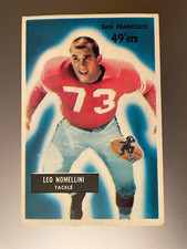 1955 BOWMAN #104 LEO NOMELLINI SAN FRANCISCO 49ERS NM/MT FOOTBALL CARD