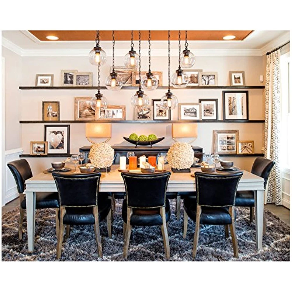 Iluminación colgante de vidrio atigrado Feiss P1308BS, níquel satinado, 1 luz (9" de diámetro x 12" de alto) Foto 2 de 4