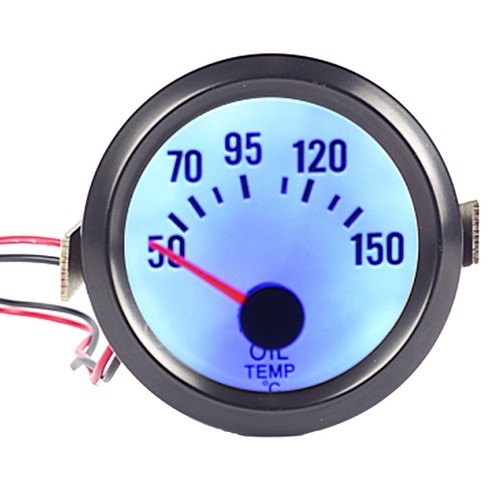 2" 52mm Car Auto Universal Pointer Boost Water Oil Temp Volt Bar Gauge Meter LED - Foto 10 di 11