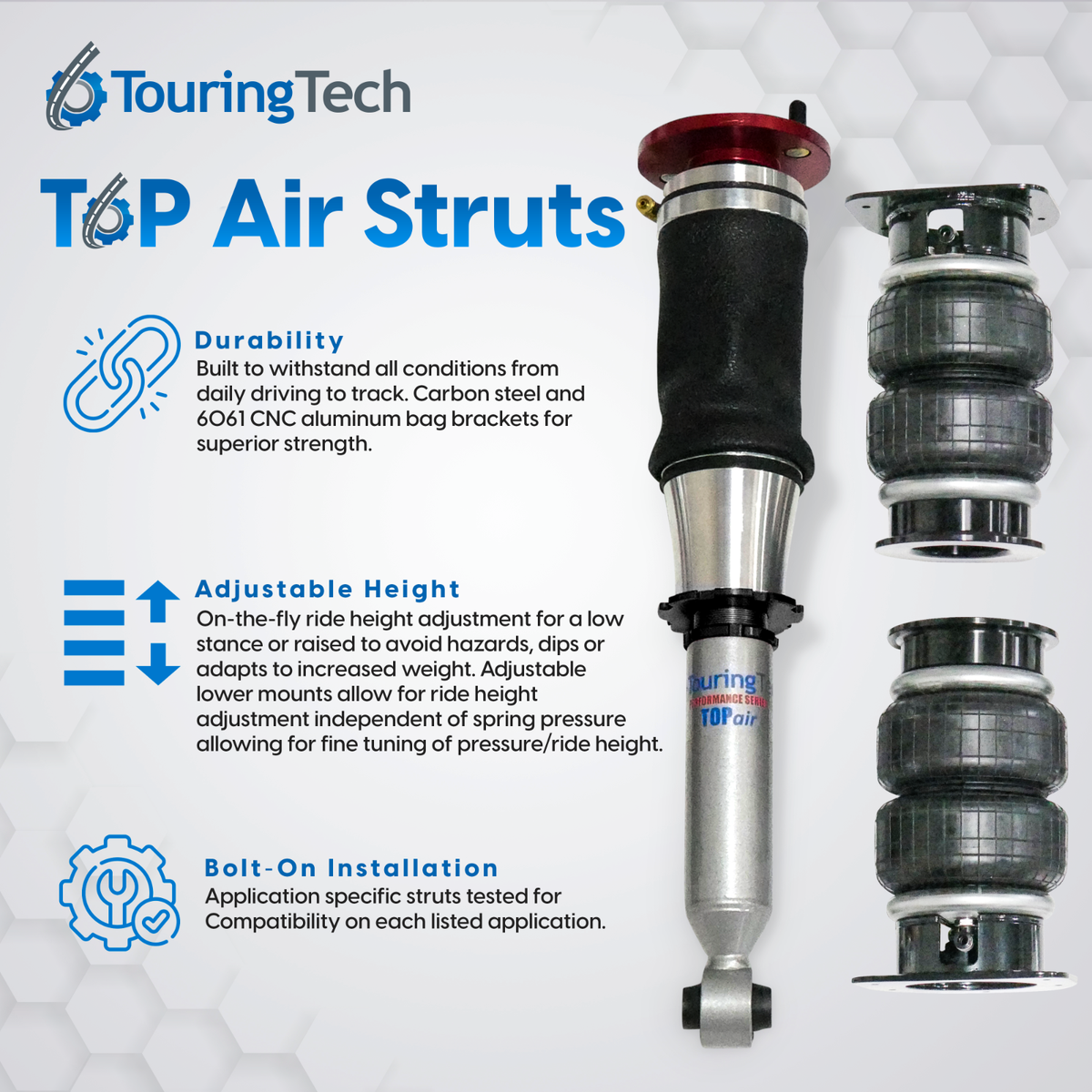 TOPair Air Struts Bag Suspension w/ VITAL Management 92-00 TOPair Air Struts Bag Suspension w/ VITAL Management 92-00