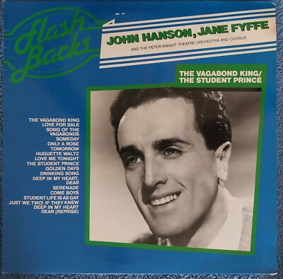 John Hanson Jane Fyffe: Vagabond King/Student Prince 12'' Vinyl LP 1985 Excellent